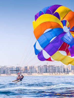 Parasailing en la Bahía de San Jorge